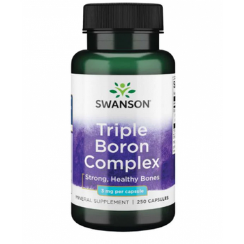Бор Swanson Triple Boron 3 mg 250 капсул