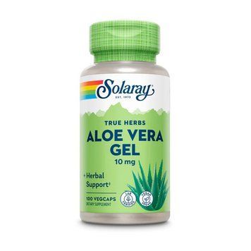 Алое вера в капсулах Solaray Aloe Vera Gel 10 mg 100 вег. капсул