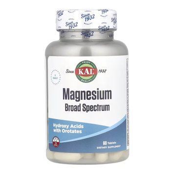 Магній Широкого Спектру KAL Magnesium Broad Spectrum 60 Таблеток