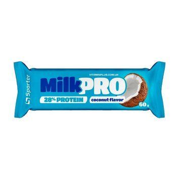 Протеїновий батончик Sporter Milk Pro 28% 60 г Coconut