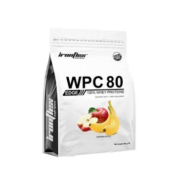 Сироватковий протеїн концентрат IronFlex WPC80.eu Edge 909 грам Банан яблуко