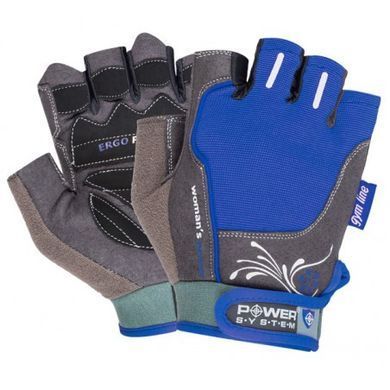 Перчатки для фитнеса и тяжелой атлетики Power System Woman&rsquo;s Power PS-2570 женские Blue XL