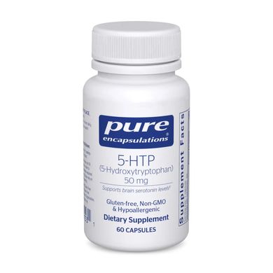Гидрокситриптофан Pure Encapsulations 5-HTP Hydroxytryptophan 50 мг 60 капсул