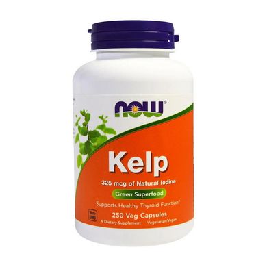 Бурая водоросль келп с йодом Now Foods Kelp 325 мкг (250 капс)