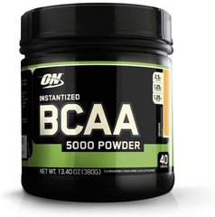БЦАА Optimum Nutrition BCAA 5000 Powder 380 г orange