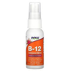 Ліпосомний спрей з вітаміном B-12 Now Foods (Vitamin B-12 Liposomal Spray with Folic Acid) 1000 мкг 59 мл