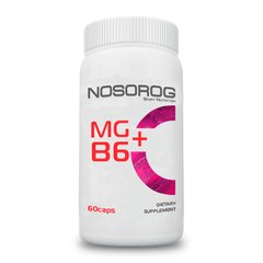 Магній б6 Nosorog Mg + B6 60 капсул носоріг