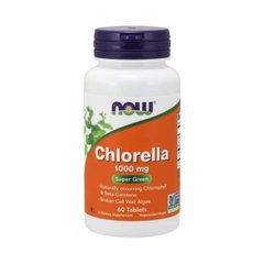 Хлорела Now Foods Chlorella 1000 mg (60 таб)