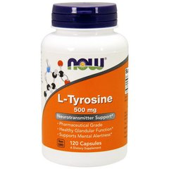 Л-Тирозин Now Foods L-Tyrosine 500 mg (120 капс) нау фудс