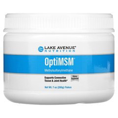 Метилсульфонілметан МСМ Lake Avenue Nutrition OptiMSM Flakes 200 грам