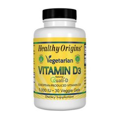 Витамин Д3 Healthy Origins Vegetarian Vitamin D3 5000 IU 30 капсул