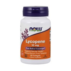 Лікопін Now Foods Lycopene 10 mg (60 капс)