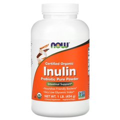 Инулин Now Foods Inulin powder organic 454 грамм