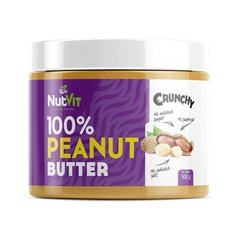 Арахисовая паста OstroVit 100% Peanut Butter 500 грамм crunchy