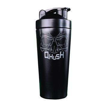Спортивний Шейкер USN Qhush Steel 750 мл Black