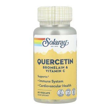 Кверцетин Бромелайн и Витамин C Solaray Quercetin Bromelain & Vitamin C 60 вег. капсул