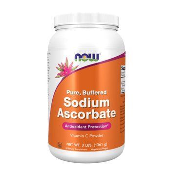 Витамин С витамин аскорбата натрия Now Foods Sodium Ascorbate 1361 г