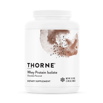 Сывороточный протеин, изолят, Whey Protein Isolate, Thorne Research, шоколад, 906 г