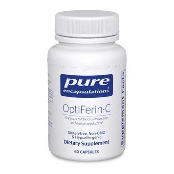 Добавка на основі заліза для крові Pure Encapsulations OptiFerin-C 60 капсул