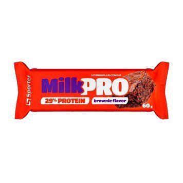 Протеїновий батончик Sporter Milk Pro 29% 60 г Brownie