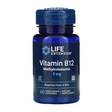 Вітамін Б12 Life Extension Vitamin B12 Methylcobalamin 5 mg 60 вег. капсул