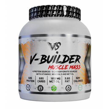 Гейнер для набору маси V-Shape Supps V-Builder Muscle Mass 2270 г Vanila With Blueberry Pices