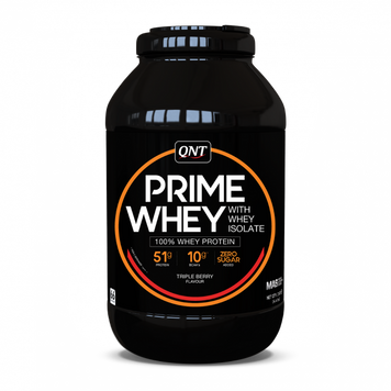 Сироватковий протеїн ізолят QNT Prime Whey 2000 грамм triple berry