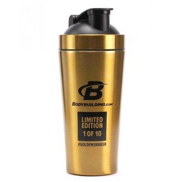 Шейкер Bodybuilding.com Shaker Smart 750 мл Стальний Gold