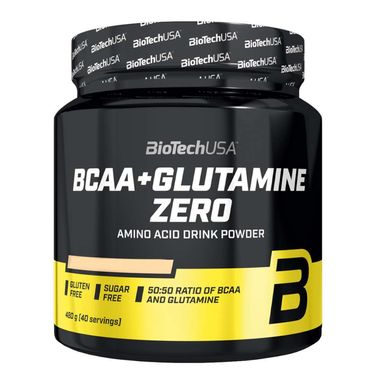 БЦАА з глютаміном Biotech BCAA + Glutamine ZERO 480 г peach ice tea