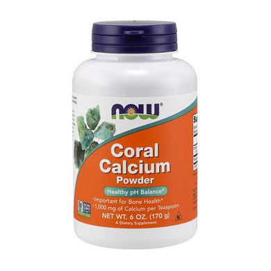 Кораловий кальцій Now Foods Coral Calcium Powder 170 г pure