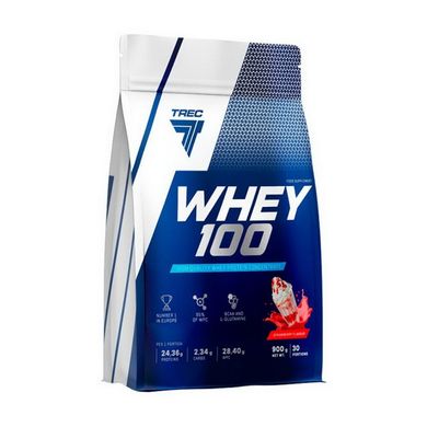 Сывороточный протеин концентрат Trec Nutrition Whey 100 900 г chocolate