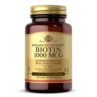 Біотин Solgar Biotin 1000 mcg (100 капс) вітамін б7