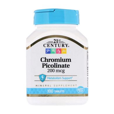 Хром пиколинат 1st Century Chromium Picolinate 200 mcg 100 tabs
