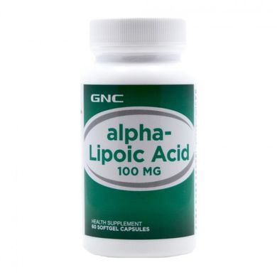 Альфа-ліпоєва кислота GNC Alpha-Lipoic Acid 100 mg 60 капсул