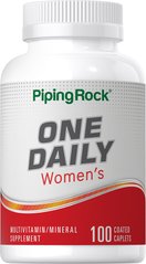 Витамины для женщин Piping Rock One Daily Women's Multivitamin & Mineral 100 каплет