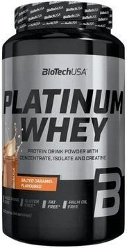 Сывороточный протеин BioTechUSA Platinum Whey 1000 г Salted Caramel