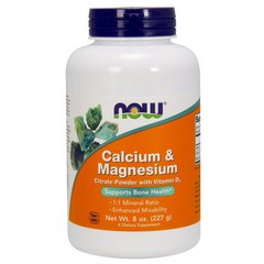 Кальций магний Now Foods Calcium & Magnesium (227 г)