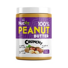 Арахісова паста OstroVit 100% Peanut Butter 1000 грамів crunchy