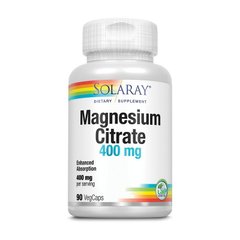 Магній Solaray Magnesium Citrate 400 mg 90 капсул