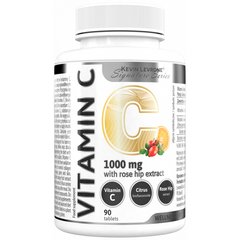 Витамин C Kevin Levrone Vitamin C 1000 mg + citrus bioflavonoids and rose hip 90 таблеток
