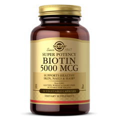 Біотин Solgar Biotin 5000 mcg (50 капс) вітамін б7