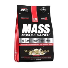 Гейнер для набору маси ELITE Labs Mass Muscle Gainer 2,3 кг vanilla ice cream