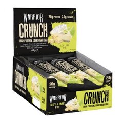 Фитнес батончики Warrior Crunch, High Protein, Low Sugar Bar 12x64 г Key Lime Pie