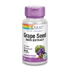 Екстракт виноградних кісточок Solaray Grape Seed Extract 200 mg 60 вег. капсул