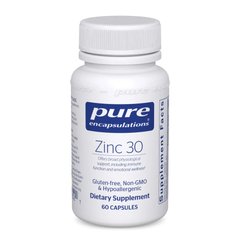 Цинк Pure Encapsulations Zinc 30 мг 60 капсул