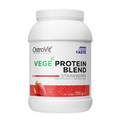 Рослинний гороховий протеїн OstroVit Vege Protein 700 грам Полуниця