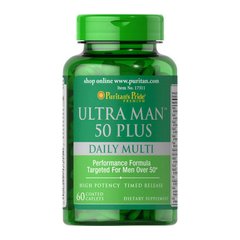 Вітаміни для чоловіків після 50 Puritan's Pride Ultra Man 50 Plus 60 таблеток (PUR1123)