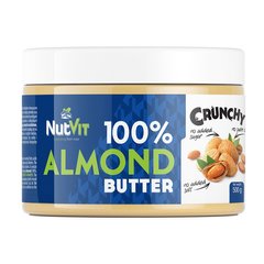 Мигдальна паста OstroVit 100% Almond Butter 500 грам Crunchy