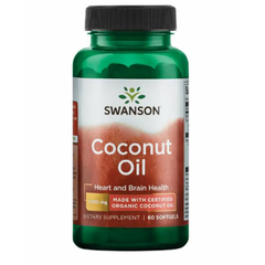 Кокосовое масло Swanson Coconut Oil 1000 mg 60 капсул