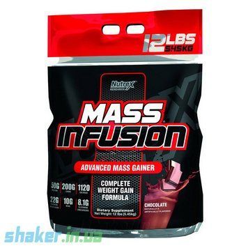 Гейнер для набора массы Nutrex Mass Infusion 5450 г масс инфьюжн vanilla